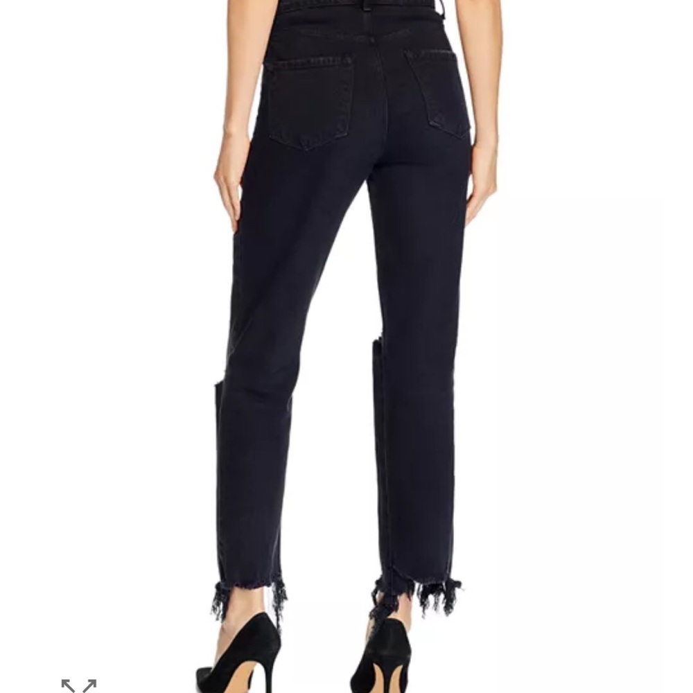 Jules High-Rise Ankle Straight Jeans in Undercover Destruct